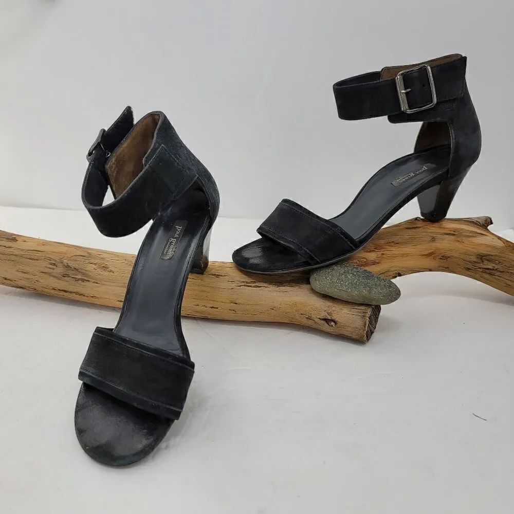 Paul Green strappy black leather heels